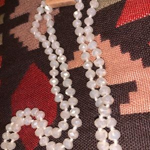 Long ivory beads 60 inches